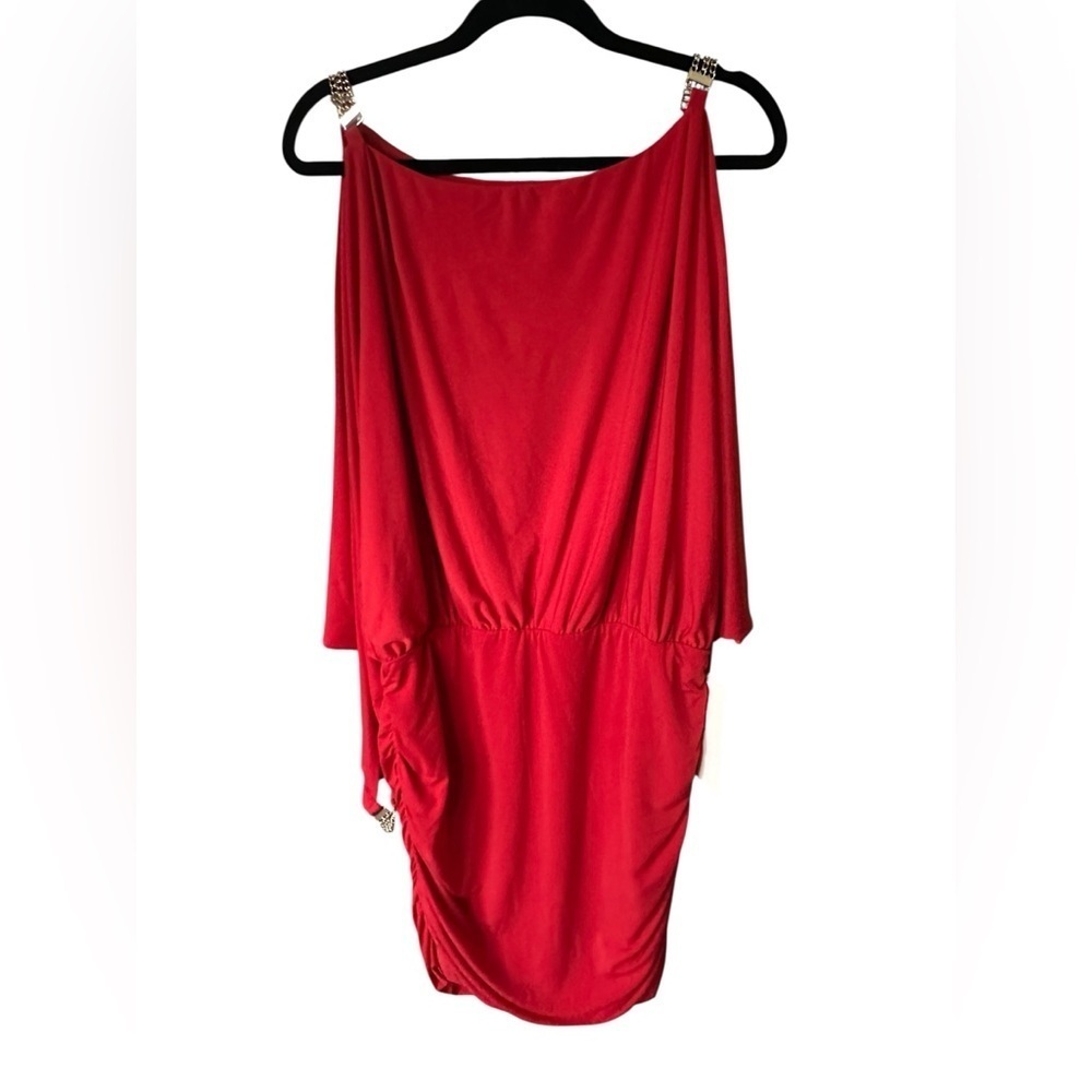 Boston Proper Elegant Red slim/shape chain heartthrob Dress size XL